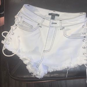 Forever 21 white shorts